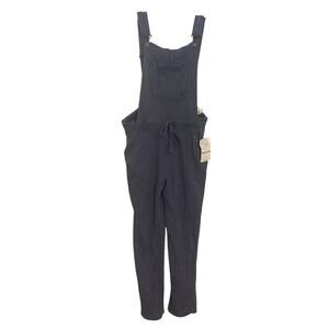 Wallflower Insta Chill Blue Knit Overalls Women’s‎ Small Athleisure Cozy Basic
